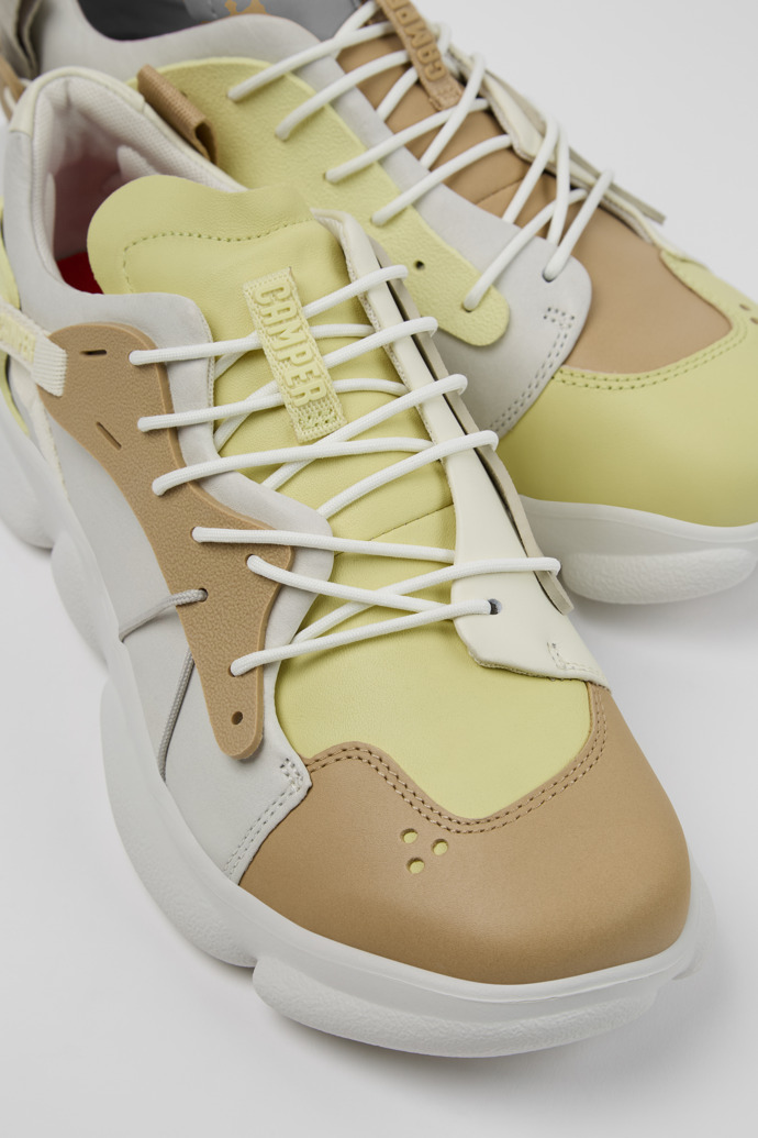Camper Twins - Mehrfarbiger Herrensneaker aus Leder/Textil.