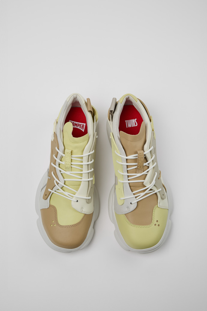 Camper Twins - Mehrfarbiger Herrensneaker aus Leder/Textil.