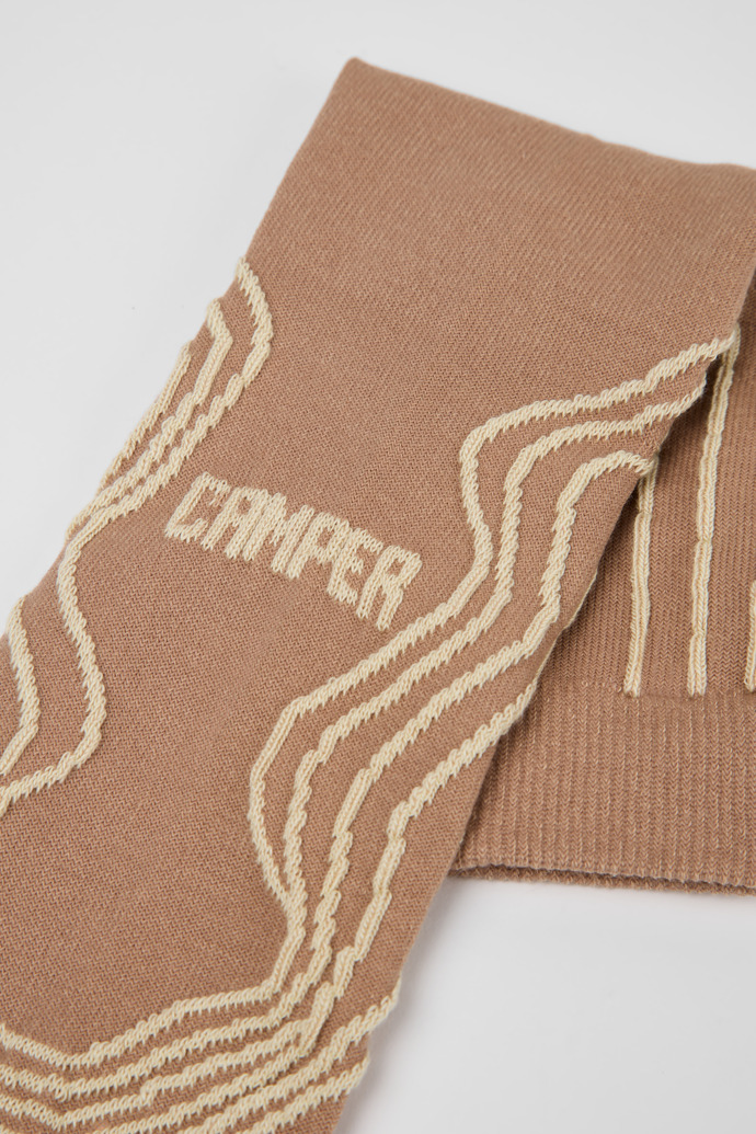 Camper Socks - Beige-gelbe Socken aus Bio-Baumwolle.