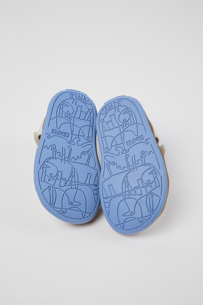 Camper Bicho - Weiße Ledersandalen