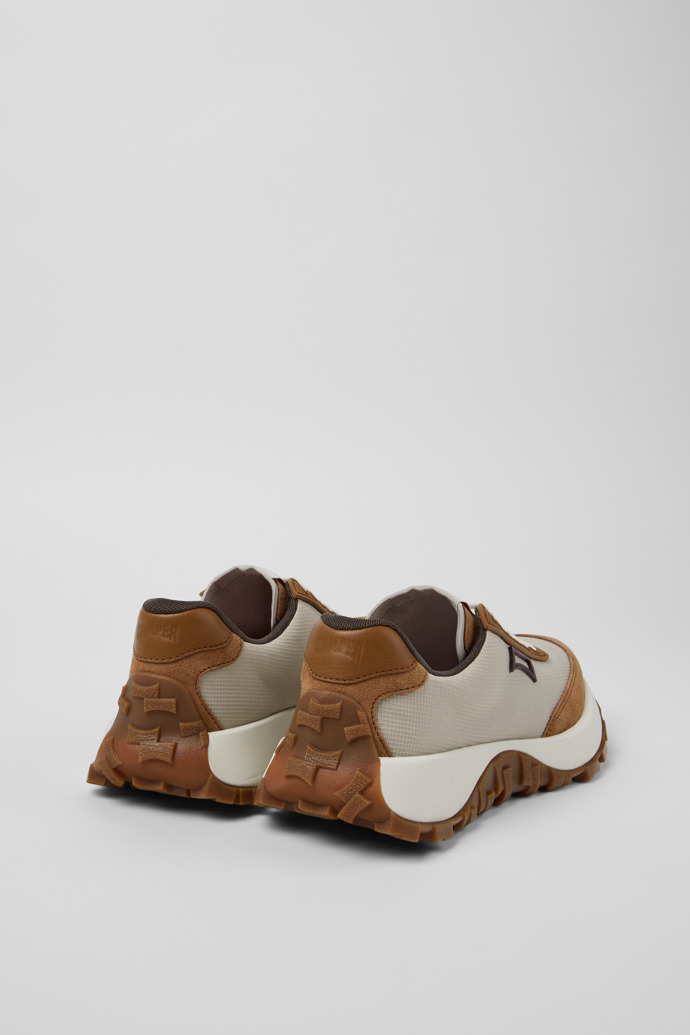 Camper Drift Trail - Graue Damensneaker aus Recycling-PET und Leder.