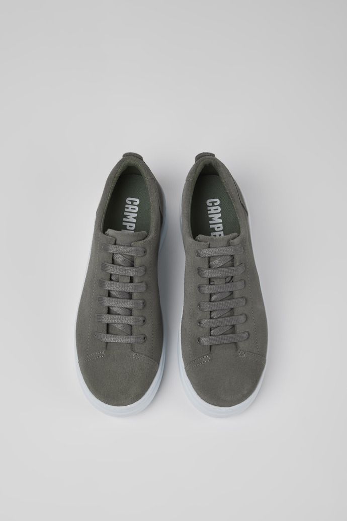 Camper Runner Up - Grauer Damensneaker aus Nubukleder
