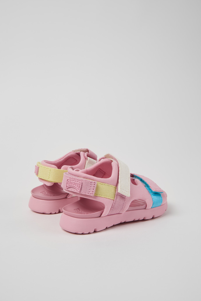 Camper Twins - Mehrfarbige Kindersandalen aus Textil.