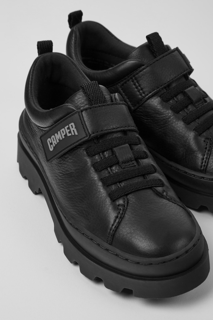 Camper Brutus - Schwarzer Kinderschuh aus Leder
