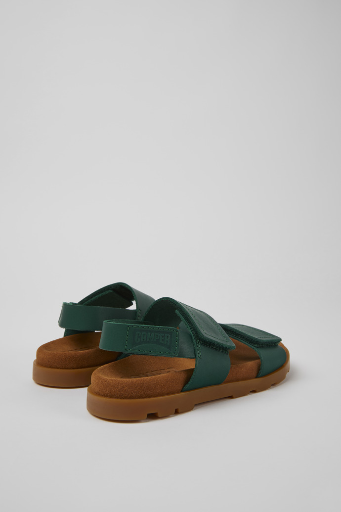 Camper Brutus Sandal - Grüne Kindersandale aus Leder