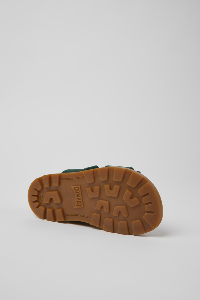 Camper Brutus Sandal - Grüne Kindersandale aus Leder