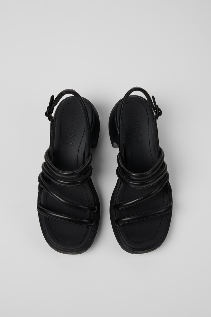 Camper Thelma Sandal - Schwarze Ledersandale für Damen.