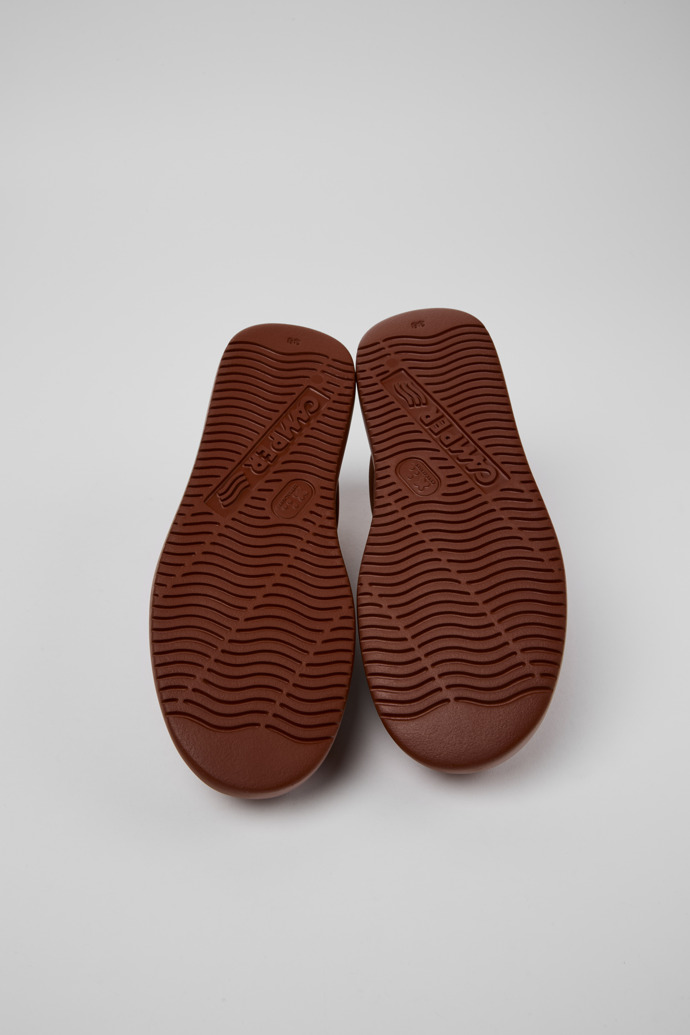 Camper Runner K21 - Roter Damensneaker aus Nubukleder