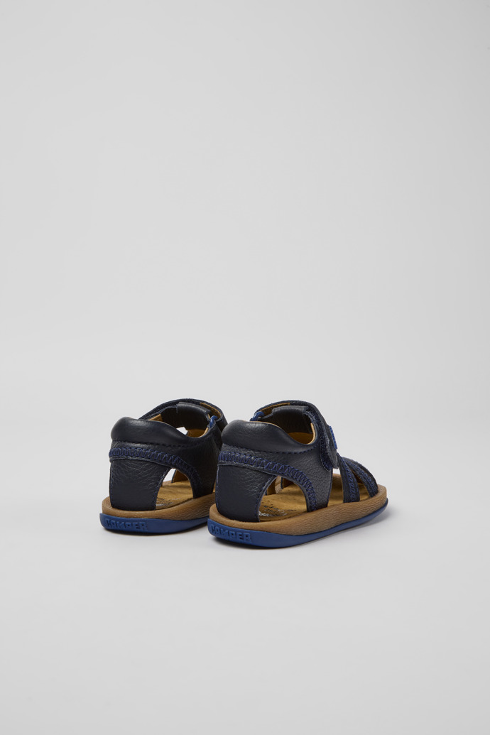 Camper Bicho - Blaue Kindersandale aus Leder