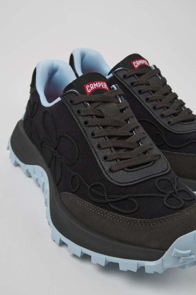 Camper Drift Trail VIBRAM - Schwarzer Damensneaker aus Nubukleder und Textil