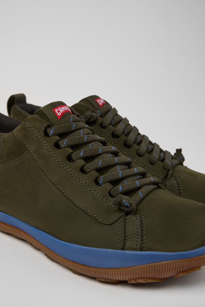 Camper Peu Pista GM - GORE-TEX - Grüne Herrenstiefelette aus Nubukleder.