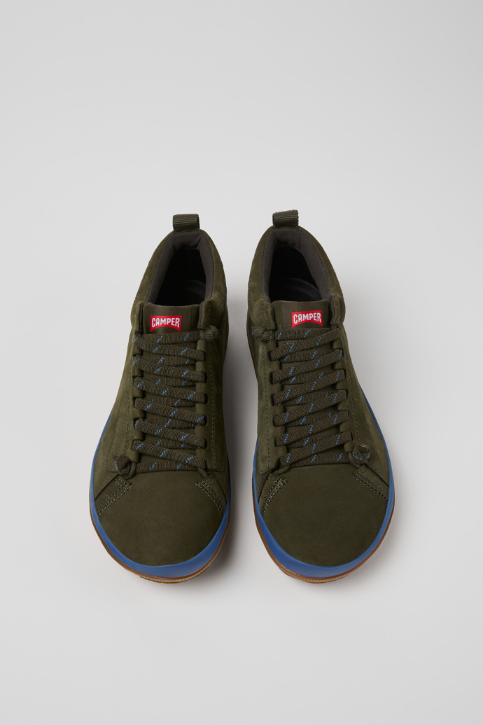 Camper Peu Pista GM - GORE-TEX - Grüne Herrenstiefelette aus Nubukleder.