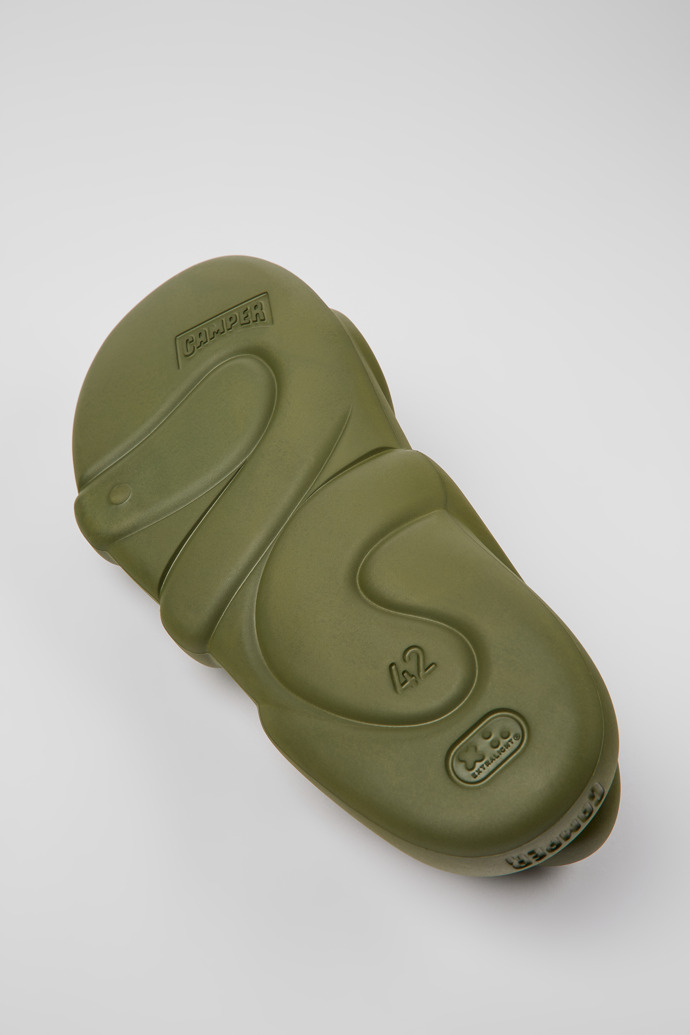 Camper Kobarah Flat - Grüne Unisex-Sandale