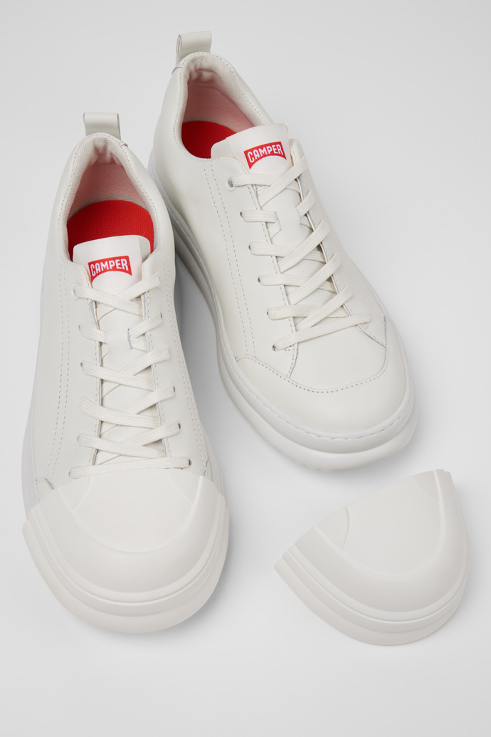 Camper Junction Runner Toe Caps - Zehenaufsätze aus Gummi in Weiß