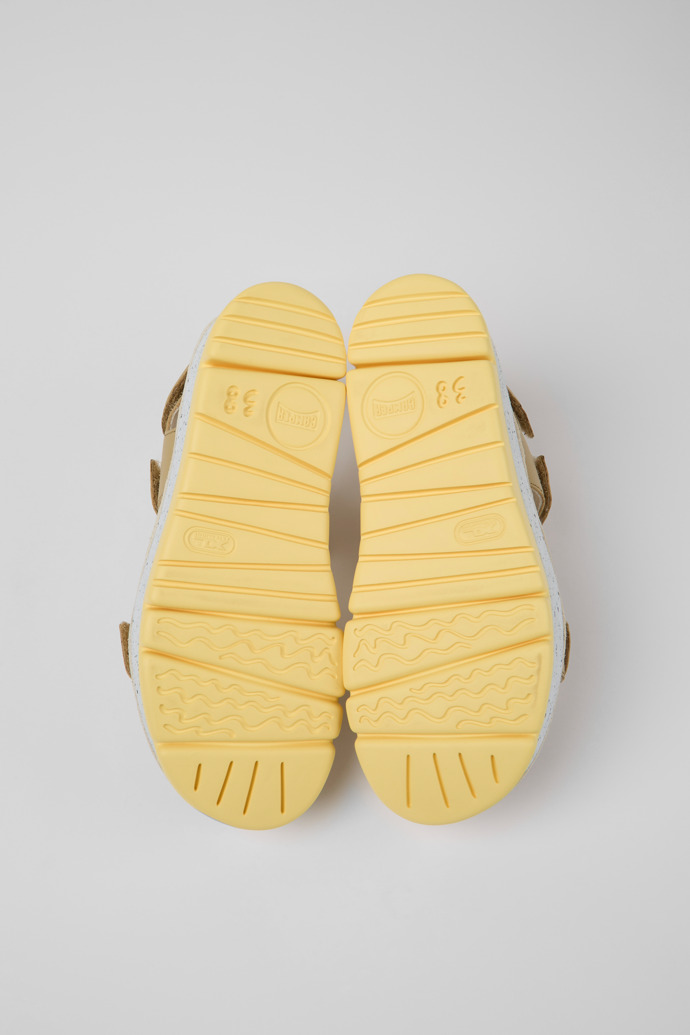 Camper Oruga Up - Beige Damensandale aus Leder