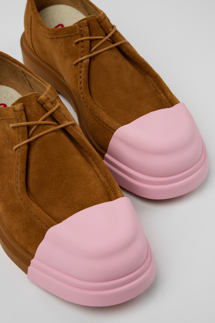 Camper Junction - Brauner Herrenschuh aus Nubukleder.