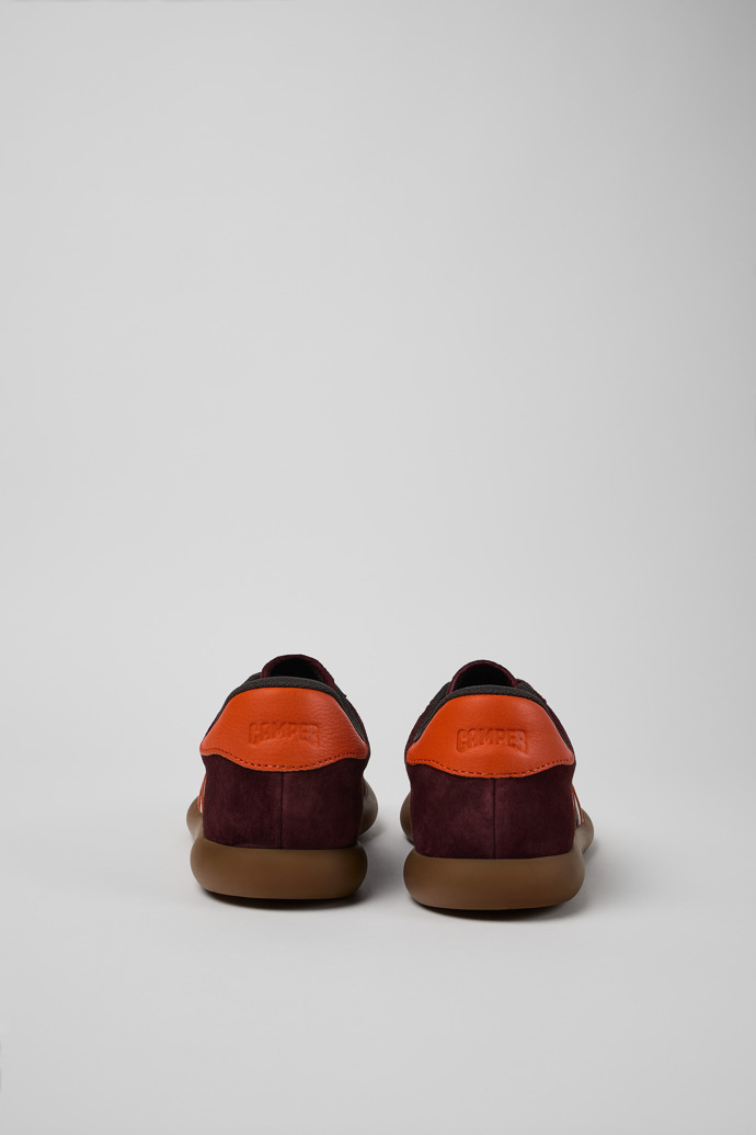 Camper Pelotas Soller - Weinroter Damensneaker aus Nubukleder/Leder
