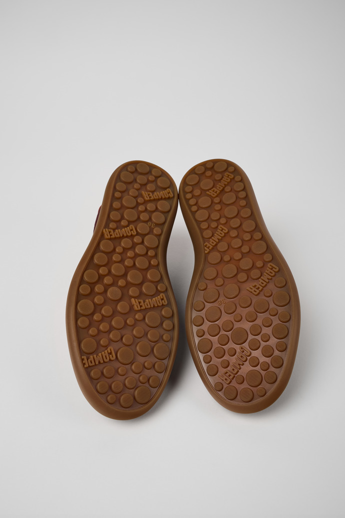Camper Pelotas Soller - Weinroter Damensneaker aus Nubukleder/Leder
