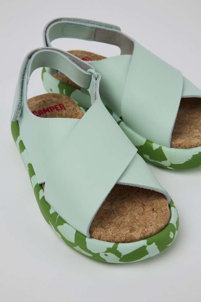 Camper Pelotas Flota - Blaue Ledersandalen mit Kreuzriemen