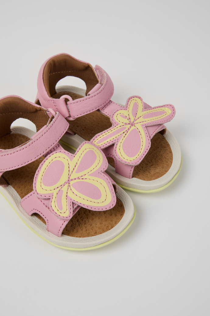 Camper Twins - Mehrfarbige Kindersandalen aus Leder.
