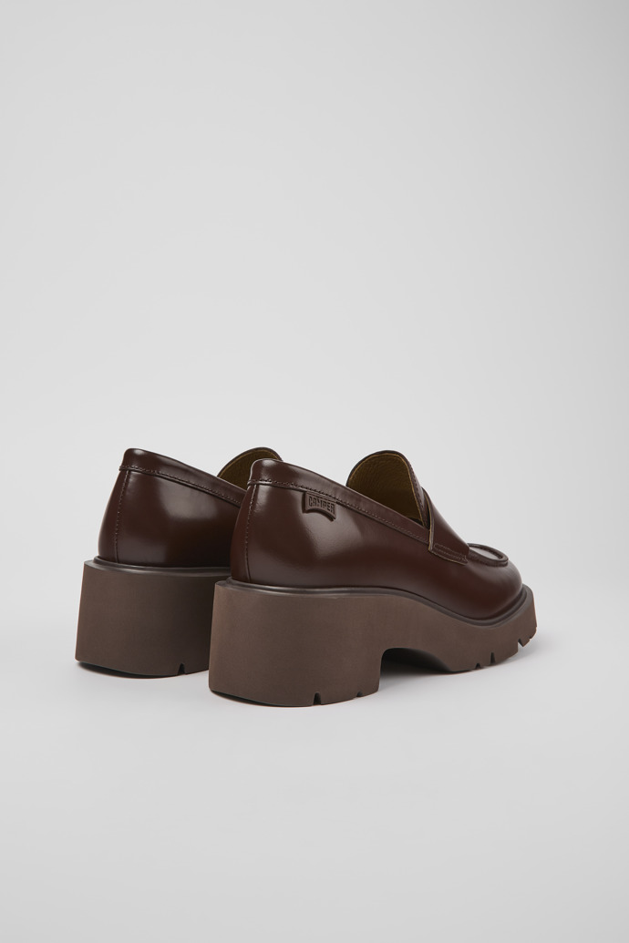 Camper Milah - Weinroter Damenloafer aus Leder