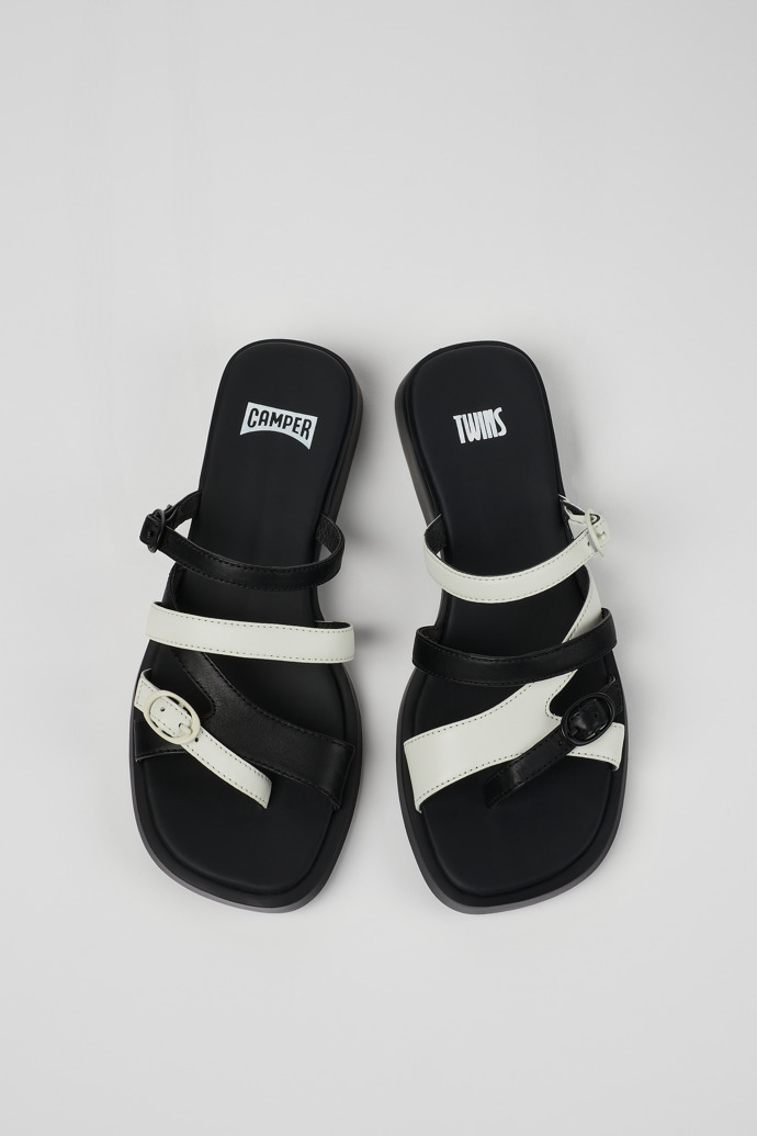 Camper Twins - Mehrfarbige offene Ledersandalen für Damen