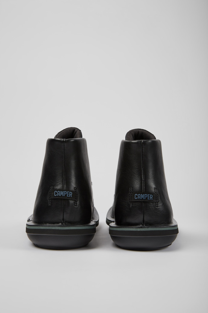 Camper Beetle - Schwarze Herrenstiefelette aus Leder