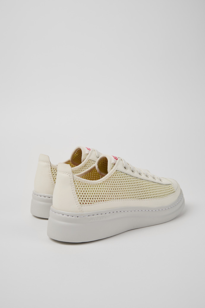 Camper Runner - Mehrfarbiger Kindersneaker aus Lyocell-Mesh und Leder.