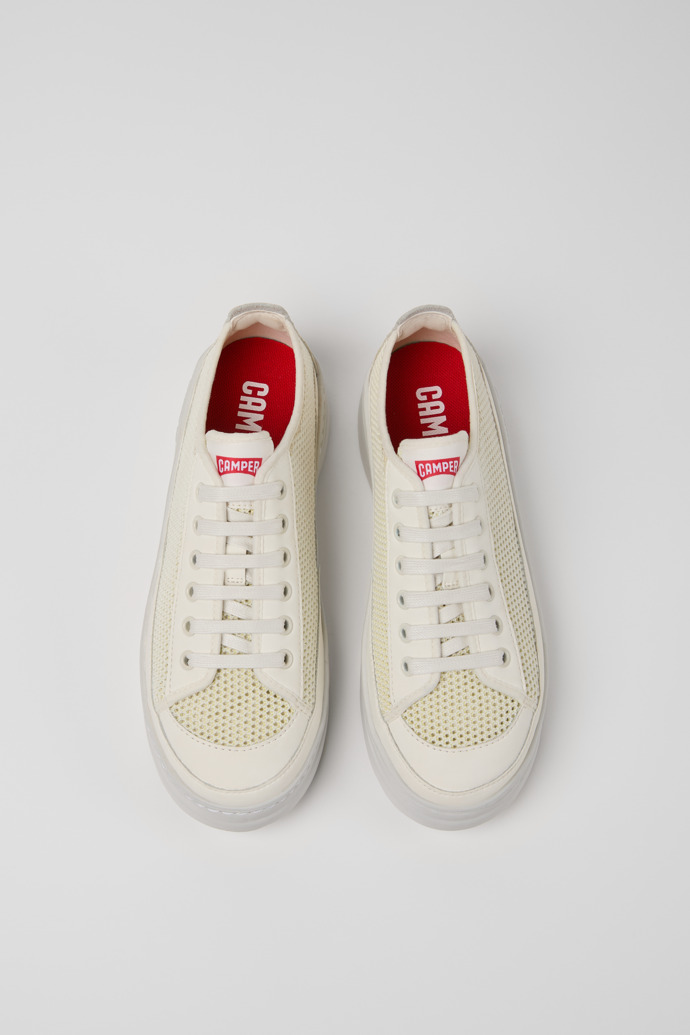 Camper Runner - Mehrfarbiger Kindersneaker aus Lyocell-Mesh und Leder.