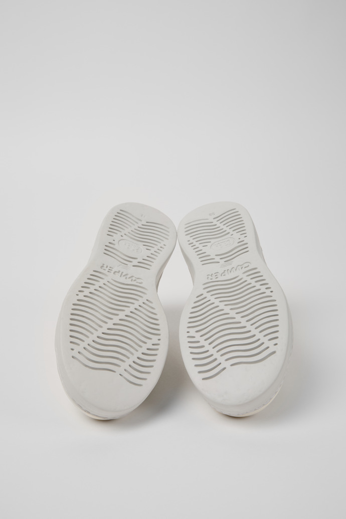 Camper Runner - Mehrfarbiger Kindersneaker aus Lyocell-Mesh und Leder.
