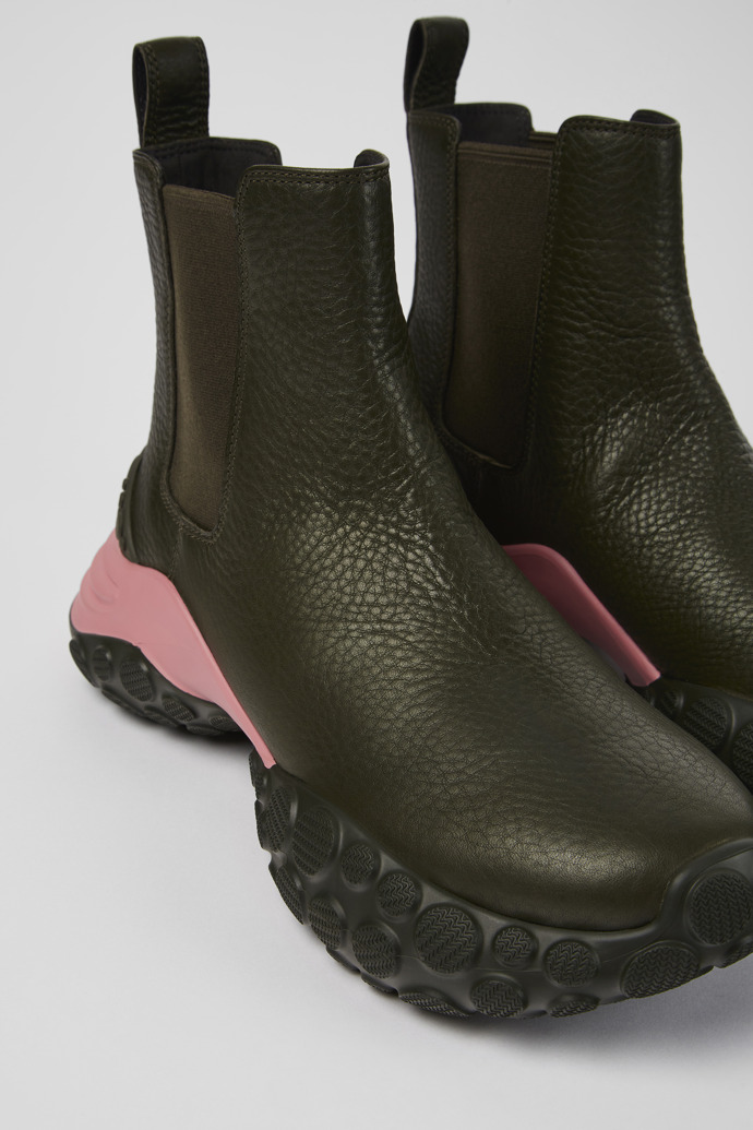 Camper Pelotas Mars - Grüne Stiefelette aus verantwortungsvollem Leder