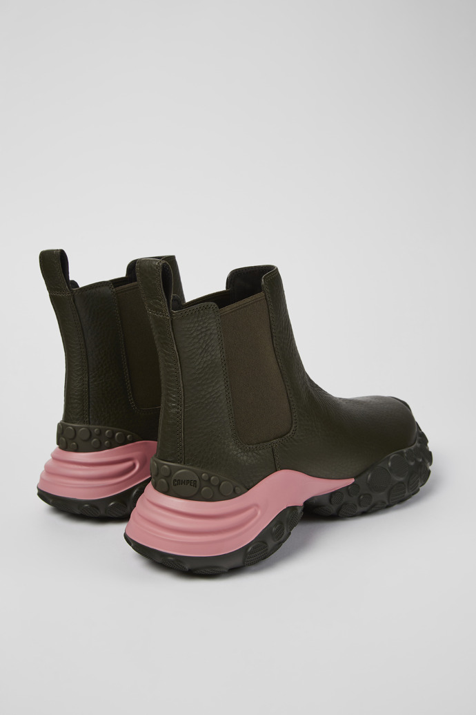 Camper Pelotas Mars - Grüne Stiefelette aus verantwortungsvollem Leder