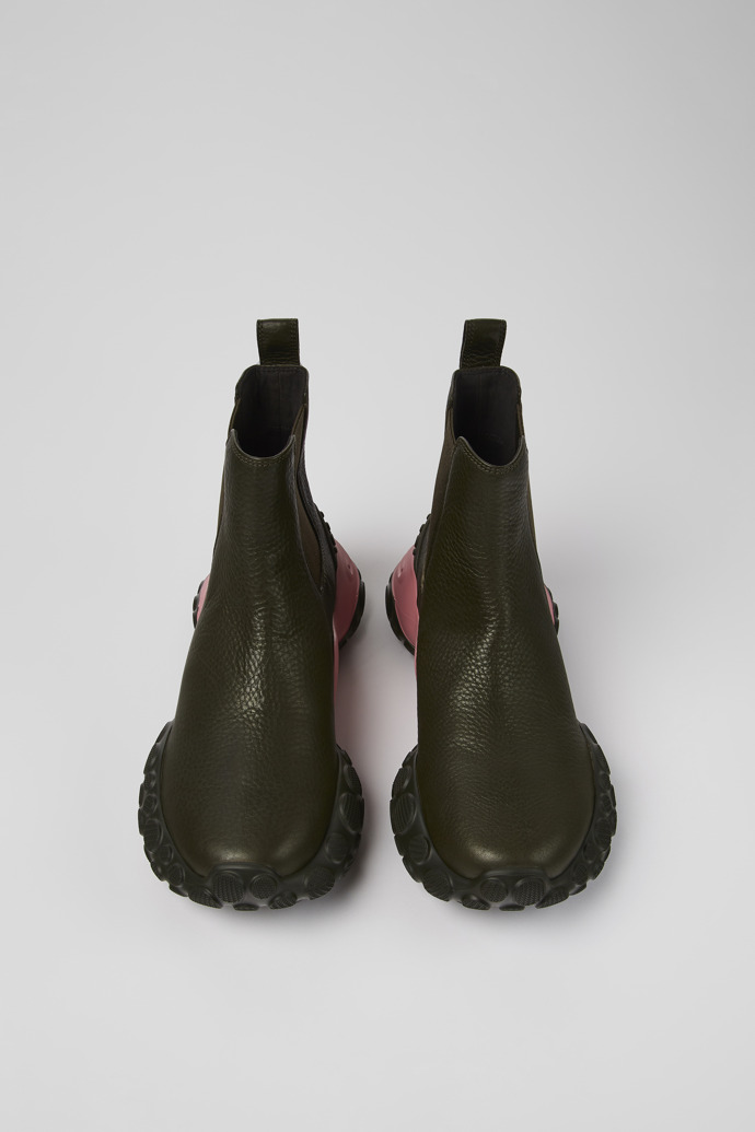 Camper Pelotas Mars - Grüne Stiefelette aus verantwortungsvollem Leder