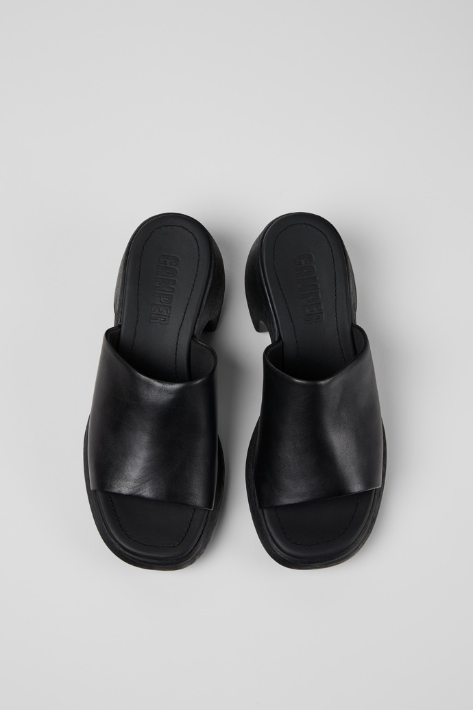 Camper Thelma Sandal - Schwarze Ledersandale für Damen.