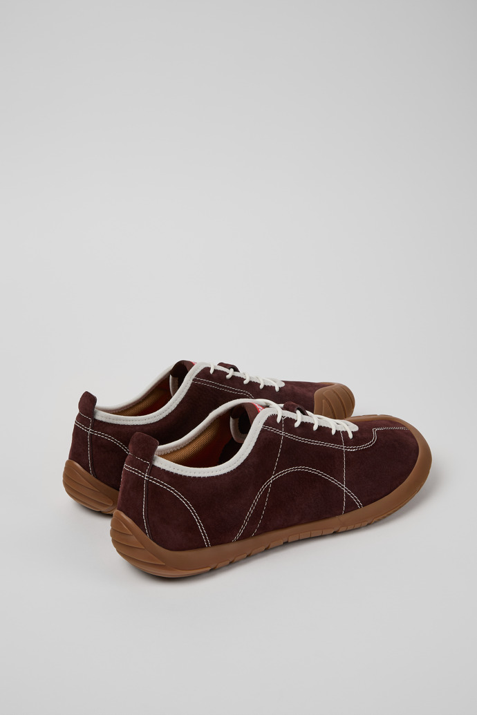 Camper Peu Path - Weinroter Herrensneaker aus Nubukleder.