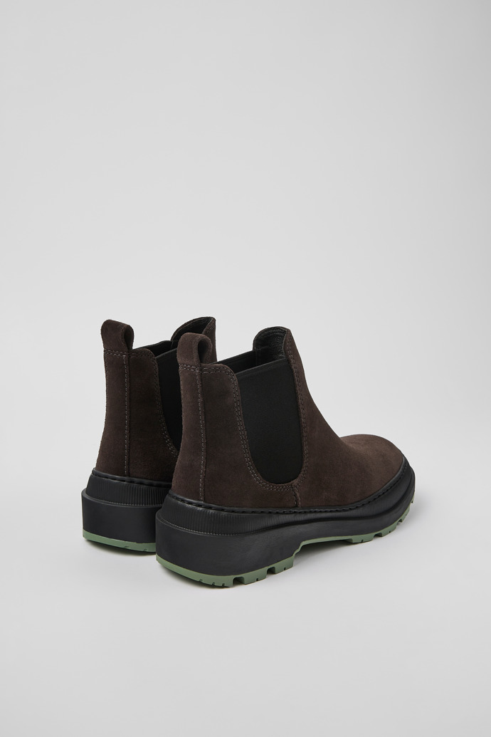 Camper Brutus Trek MICHELIN - Graue Damenstiefelette aus Nubukleder