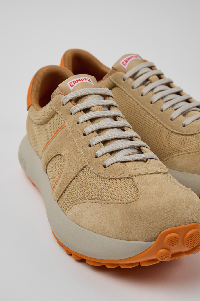 Camper Pelotas Athens - Mehrfarbiger Herrensneaker aus Recycling-PET und Nubukleder.