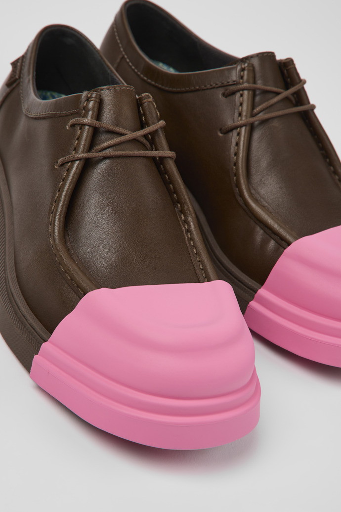 Camper Junction - Brauner Herrenschuh aus Leder.