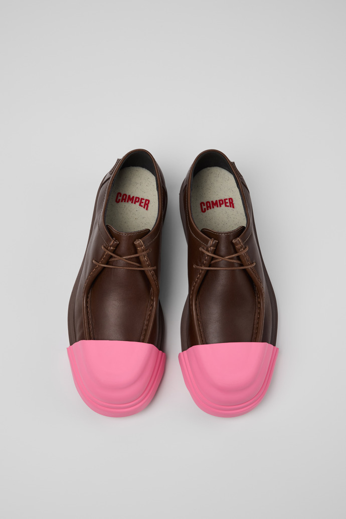 Camper Junction - Brauner Herrenschuh aus Leder.
