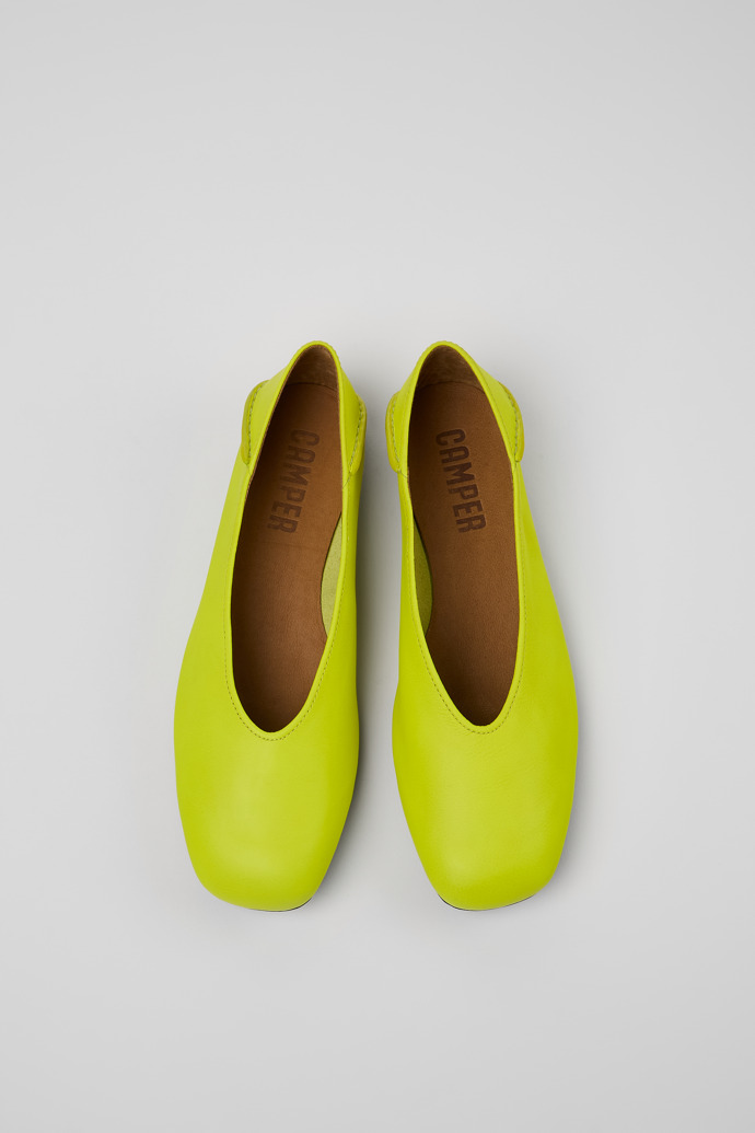 Camper Casi Myra - Gelbe Damenballerinas aus Leder