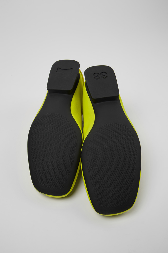 Camper Casi Myra - Gelbe Damenballerinas aus Leder