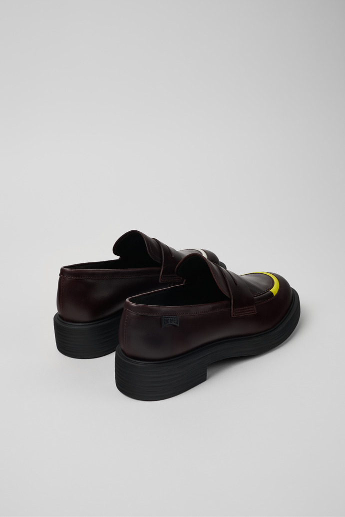 Camper Twins - Weinroter Damenloafer aus Leder