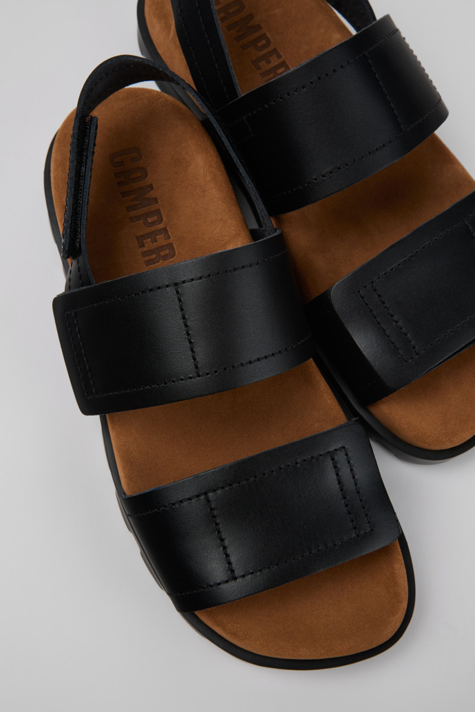 Camper Brutus Sandal - Schwarze Ledersandale für Damen.