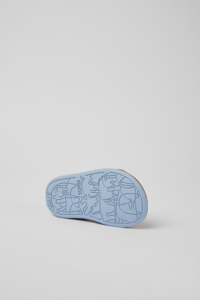 Camper Bicho - Marineblaue Kindersandale aus Leder