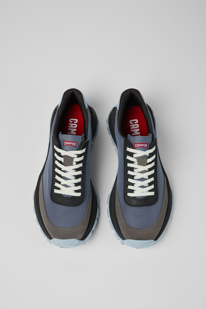 Camper Drift Trail VIBRAM - Grauer Herrensneaker aus Textil/Nubukleder
