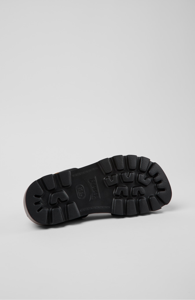 Camper Brutus Sandal - Schwarze Ledersandale für Damen.
