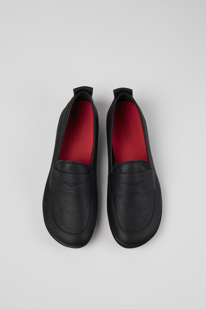 Camper Right - Schwarze Lederloafer für Damen