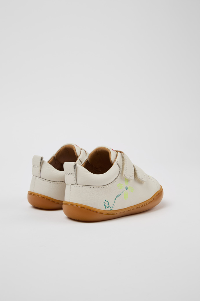 Camper Twins - Weiße Kindersneaker aus Leder.
