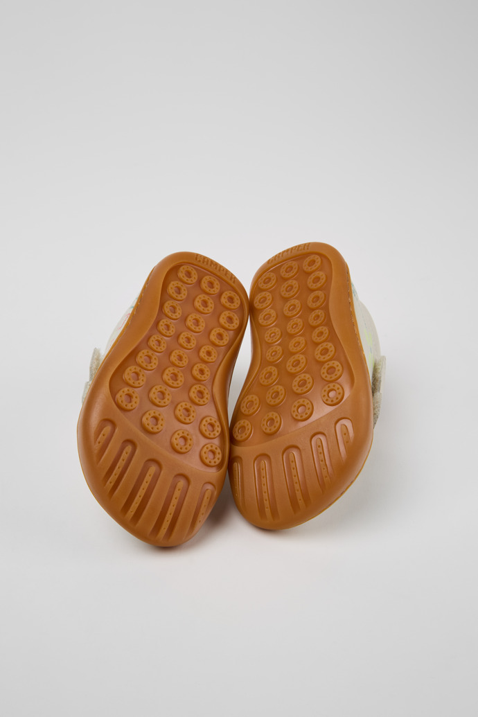 Camper Twins - Weiße Kindersneaker aus Leder.