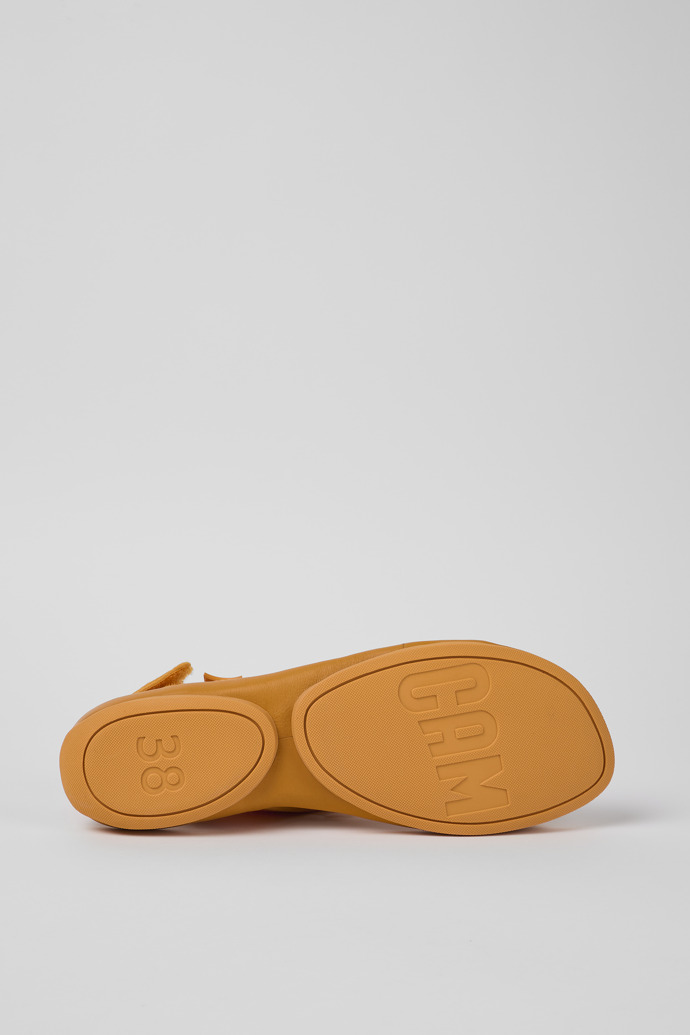 Camper Right - Orange Damensandalen aus Textil/Leder